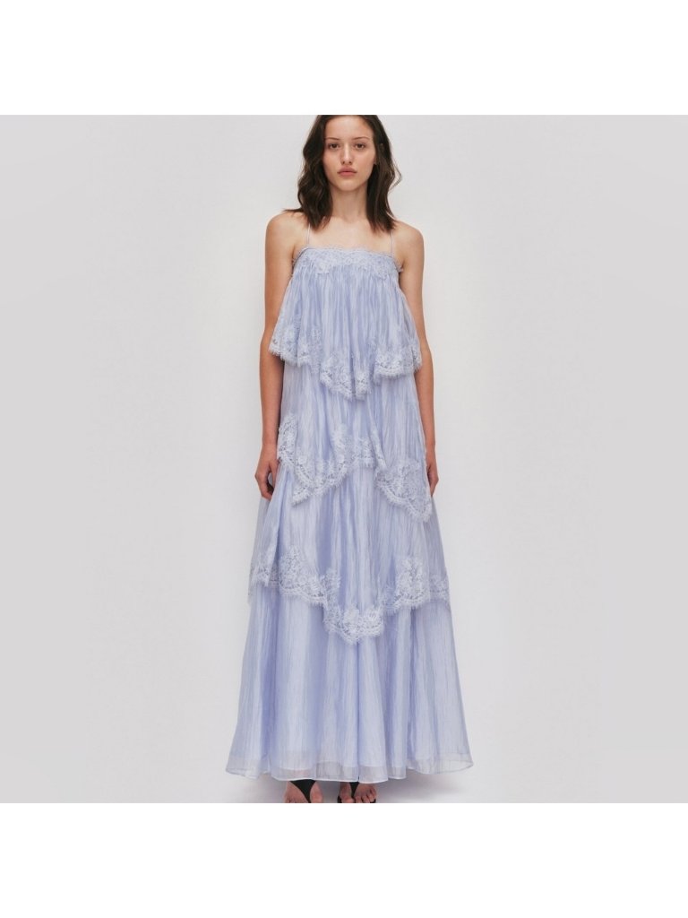 Aje Ophelia Lace Gown Maxi Dress